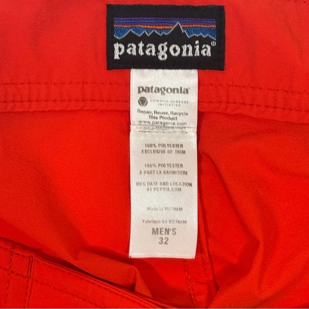 Patagonia Men’s Red Swim Trunks – Board Shorts Size 32